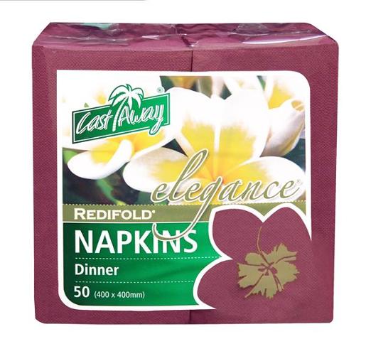 ELEGENCE WINE RED DINNER NAPKIN (CA-NAPEDWRRF) 50S