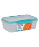 OBLONG CONTAINER WITH CLIP LIDS 2L