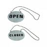 STAINLESS STEEL ROUND OPEN/CLOSED SIGN 57705 1EA
