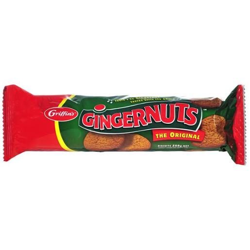BISCUITS GINGERNUTS 250GM
