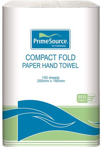 WHITE PAPER HAND TOWEL FOLD 250X190MML (PS-CFT150) 150S