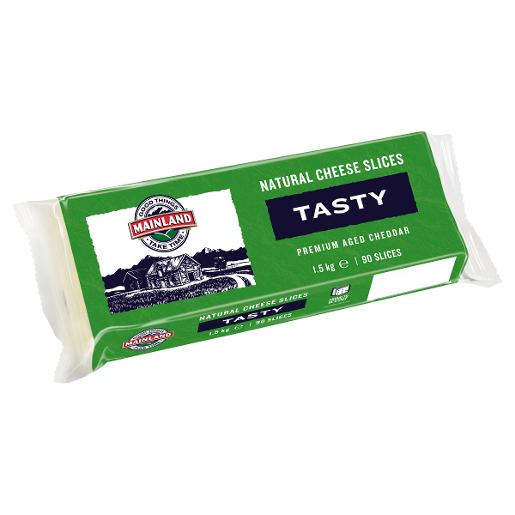 TASTY NATURAL CHEESE SLICES 1.5KG