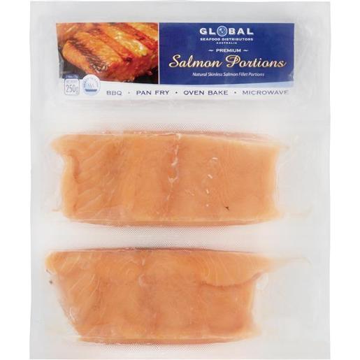 SALMON PORTIONS TWIN PACK 250GM